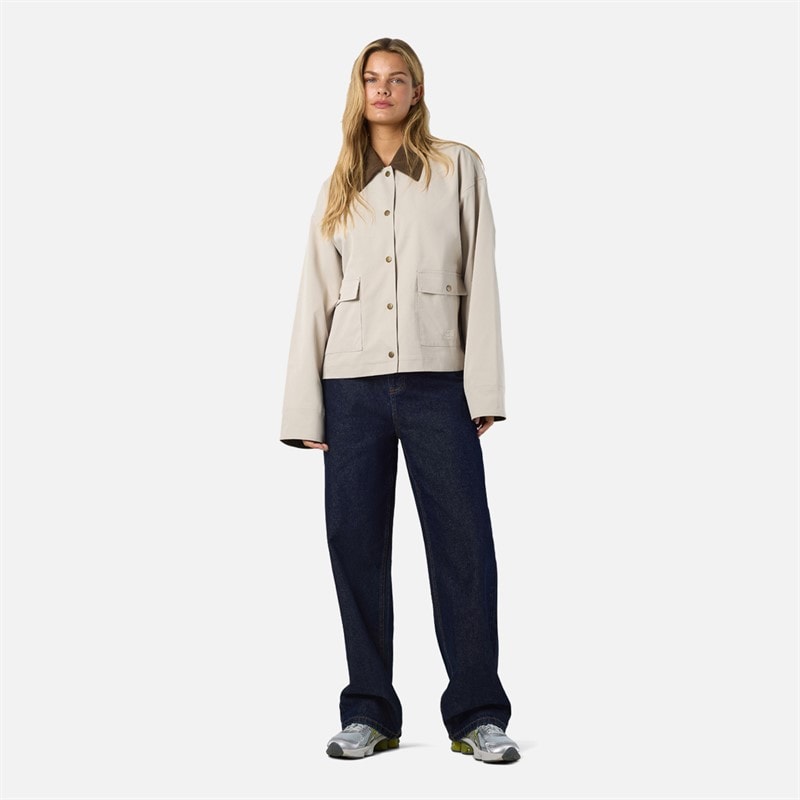Womens Nora Corduroy Collar Jacket Silver Lining - Image 2