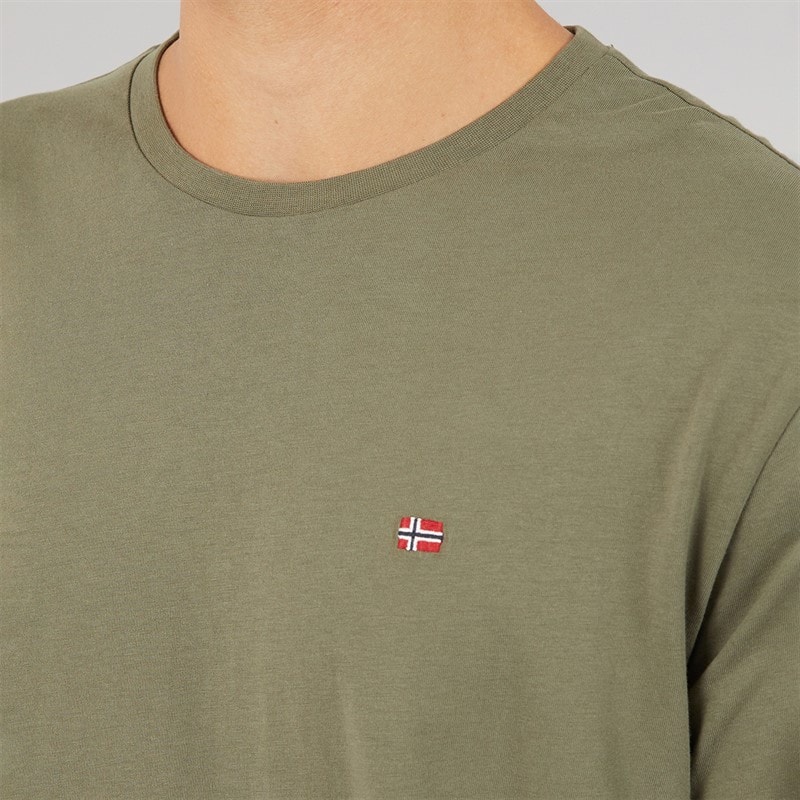 Mens Salis Long Sleeve T-Shirt Tee Leaf - Image 3