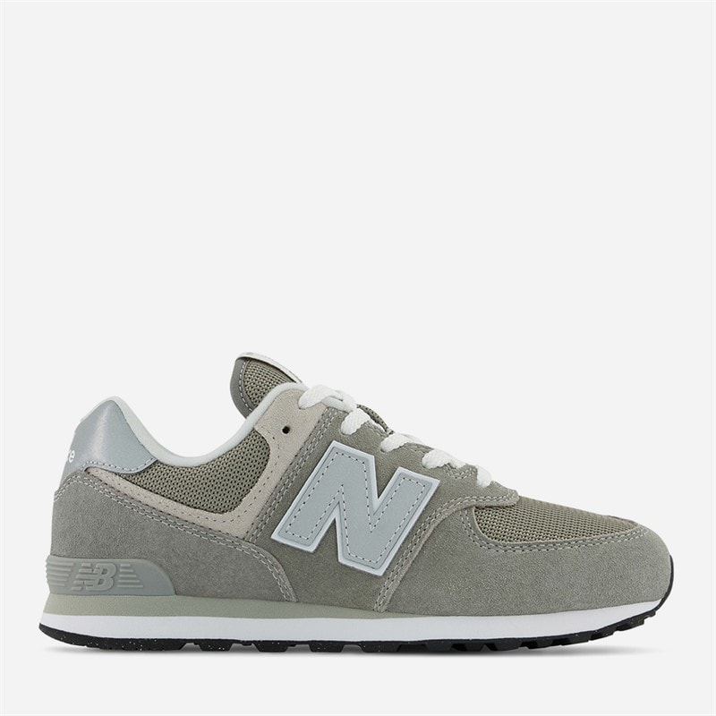Junior 574 Trainers Grey/White - Image 5