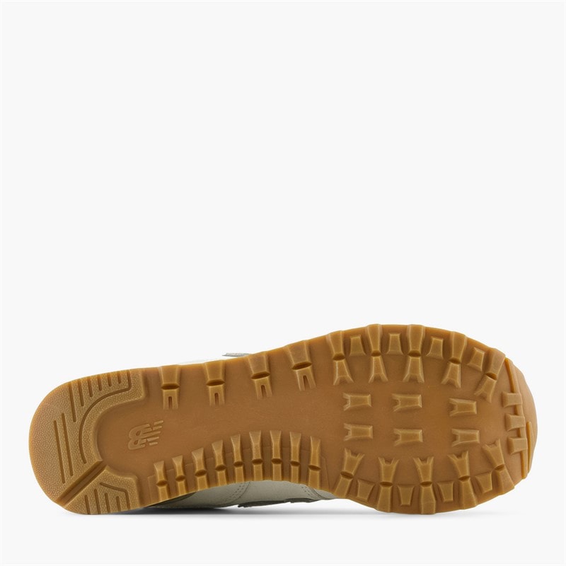 Womens 574 Trainers Sea Salt/Leopard/Gum - Image 2