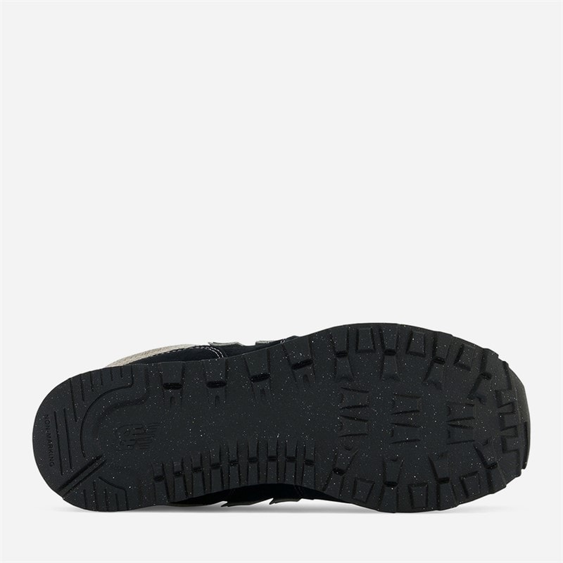 Junior 574 Trainers Black/White - Image 2