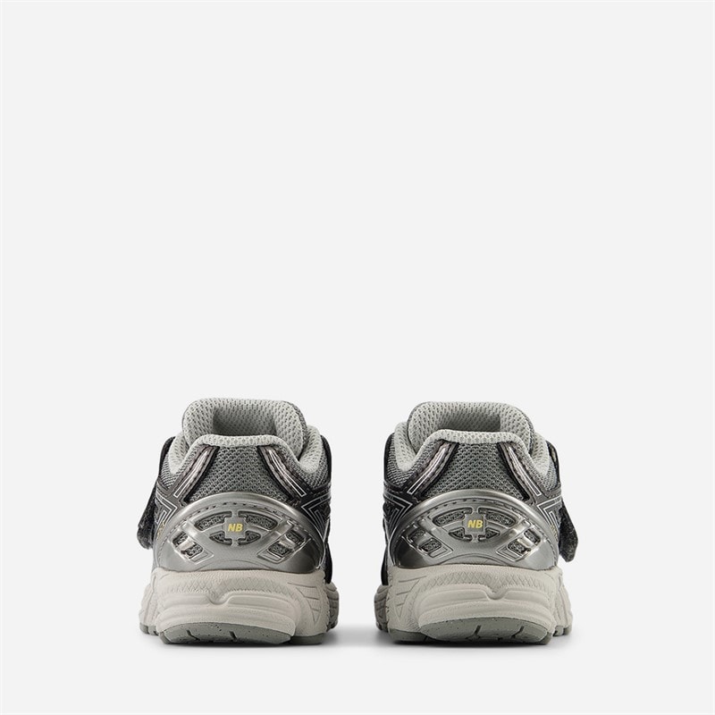 Infant 1906 Hook and Loop Trainers Grey/White - Image 3