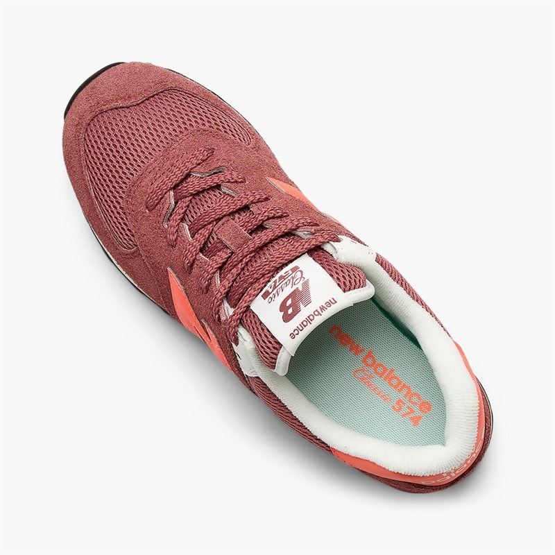 574 Trainers Red Rock/Tangerine Heat - Image 4