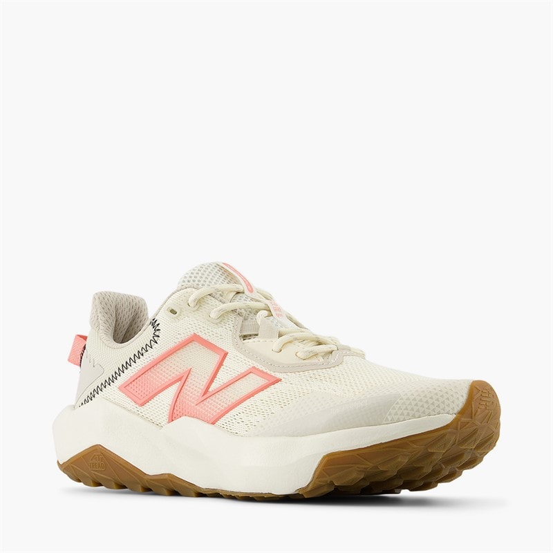 Womens Dynasoft Nitrel V6 Trail Running Shoes Angora/Sunfade Red/Timberwolf - Image 3