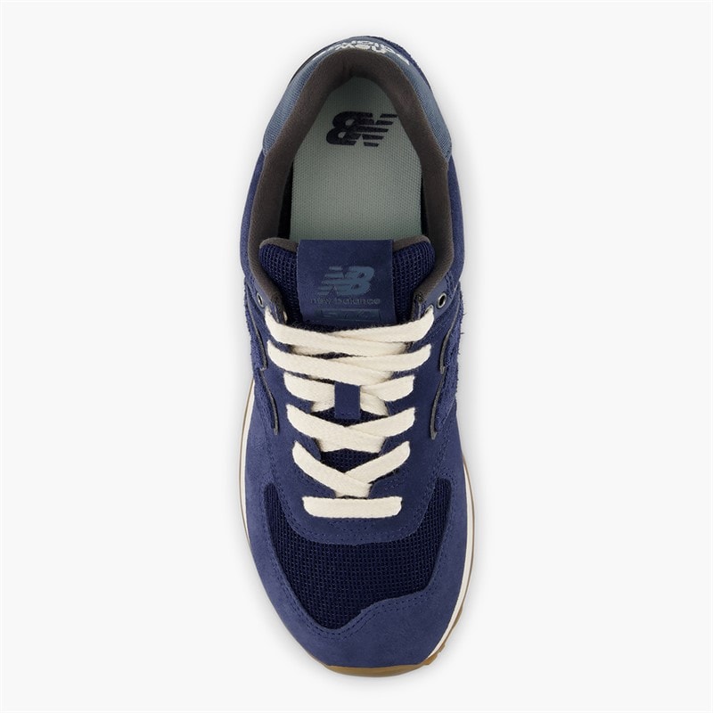 574 Trainers Navy Blue Indigo - Image 4