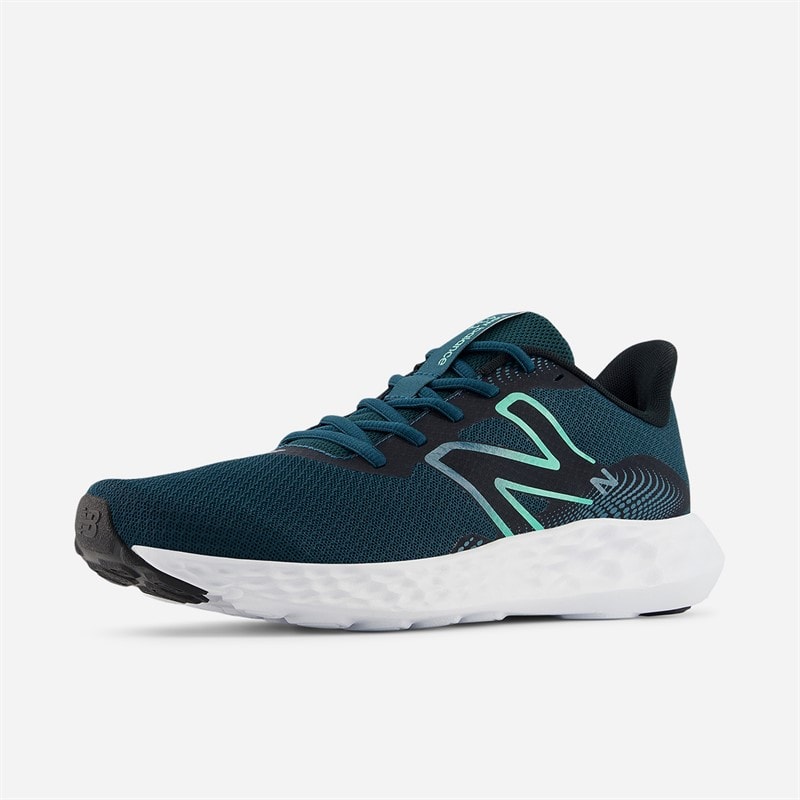 Mens 411 V3 Neutral Running Shoes Salt Water/Deep End/Medusa Green - Image 3