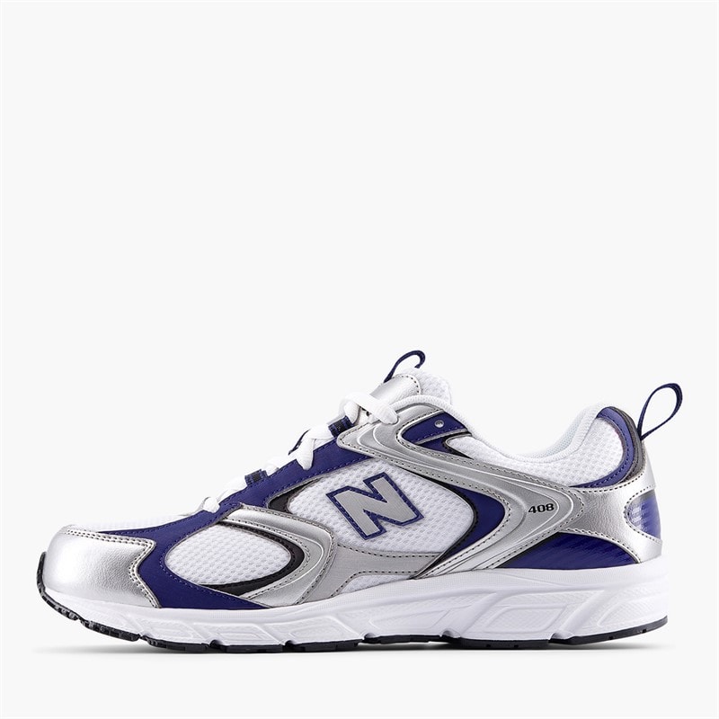 Mens 408 Trainers White/Silver/Blue - Image 1
