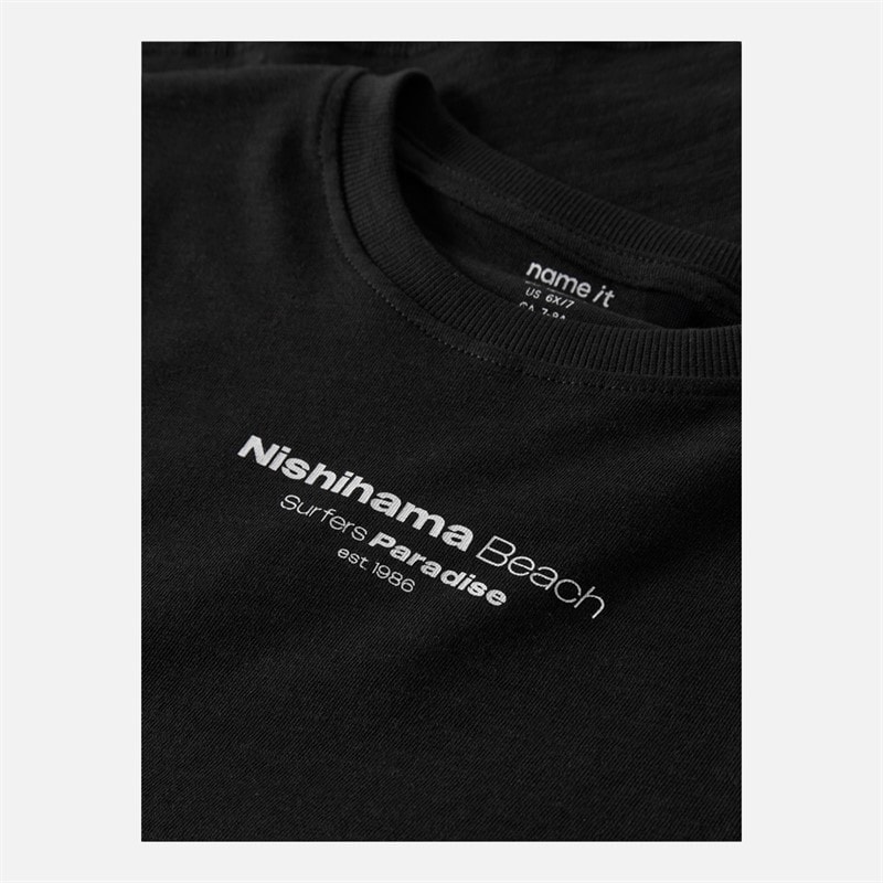Boys Juno Boxy T-Shirt Black - Image 3