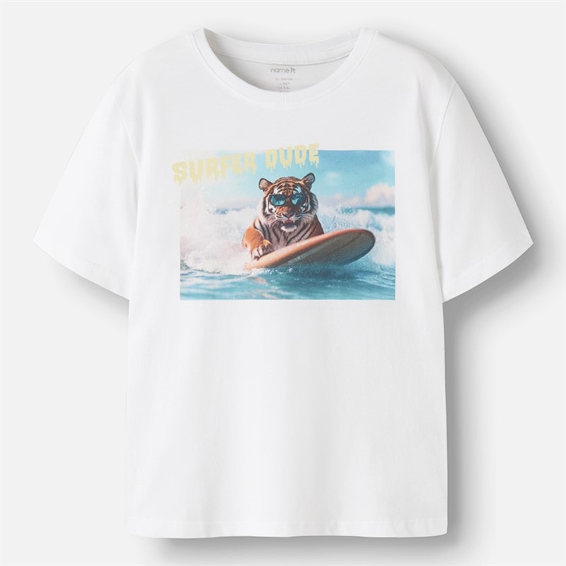 Name It Boys Voto T-Shirt Bright White