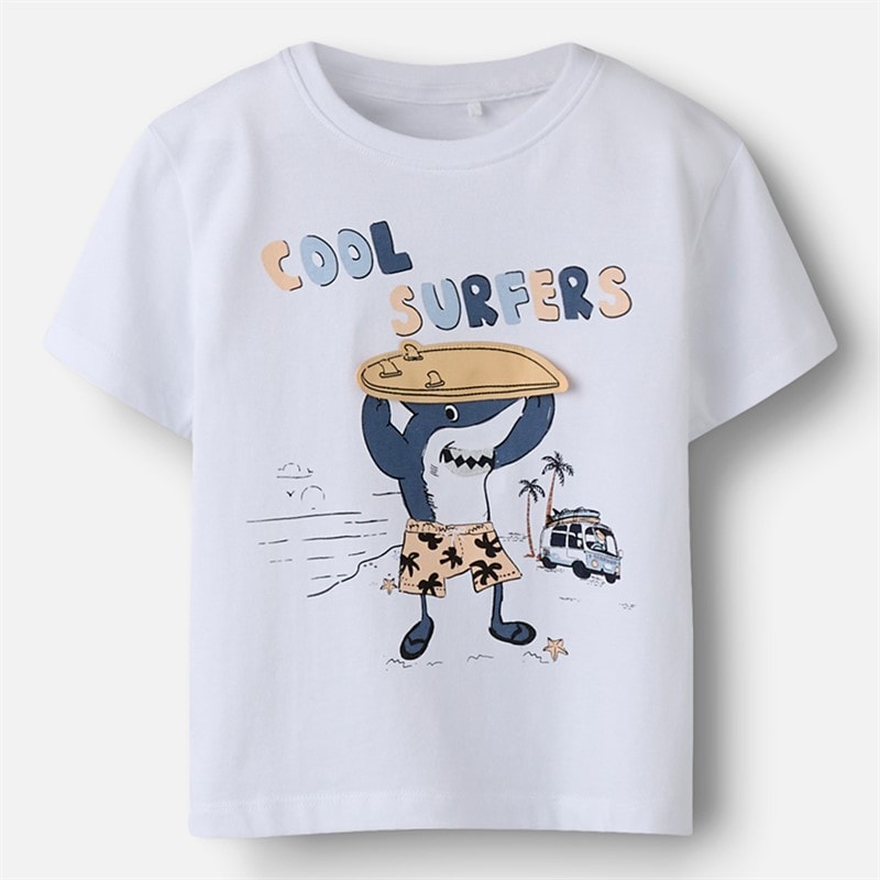 Boys Jabe T-Shirt Bright White - Image 3