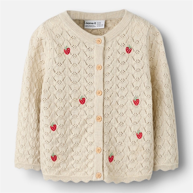 Name It Girls Himali Knit Cardigan Peyote Melange
