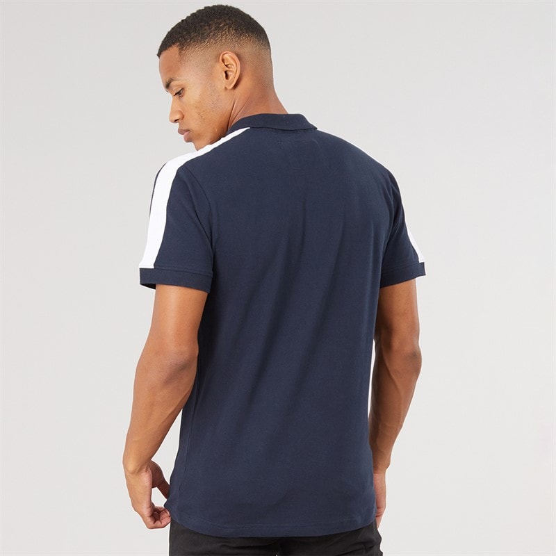 Mens Calyer Polo Shirty Navy - Image 2