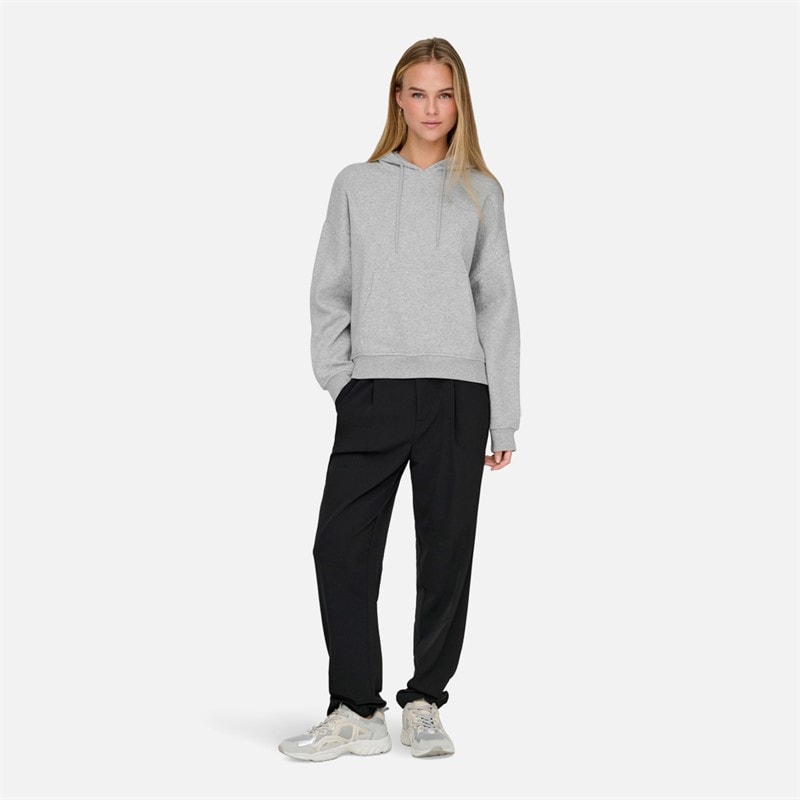 Womens Life Hoodie Light Grey Melange - Image 2