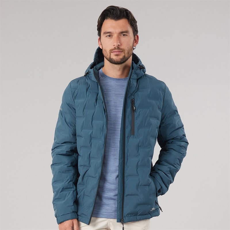 Mens Jaymes Waterproof Insulated Jacket Dark Teal - Image 3