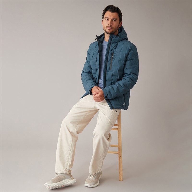 Mens Jaymes Waterproof Insulated Jacket Dark Teal - Image 4