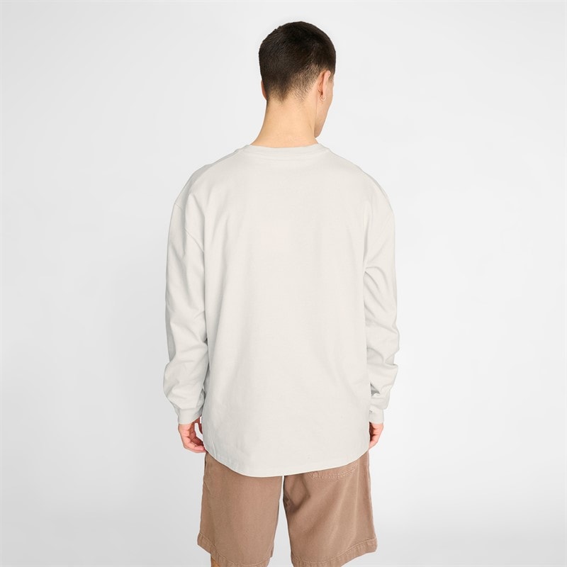 Mens Ted Long Sleeve T-Shirt White - Image 2
