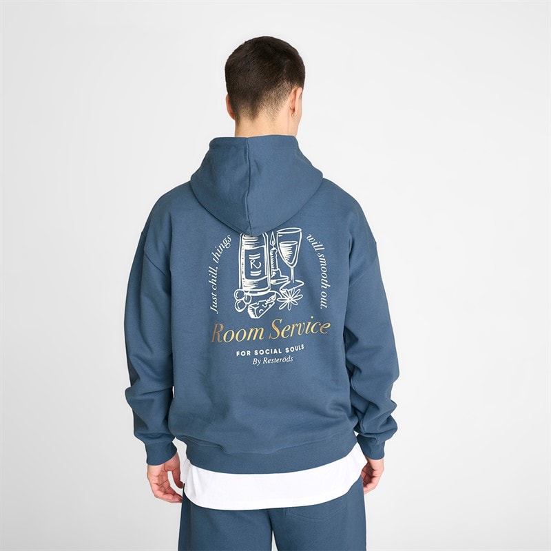 Mens Jay Hoodie Blue - Image 2
