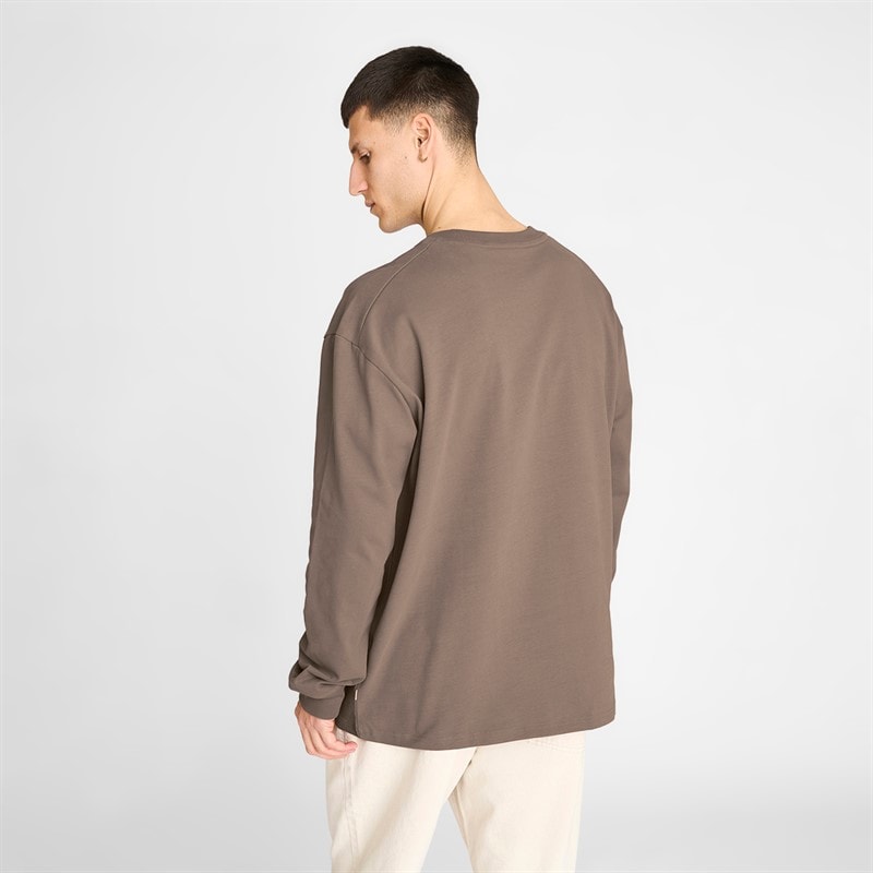 Mens Ted Long Sleeve T-Shirt Brown - Image 2