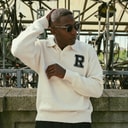 Mens Eddy Long Sleeve Polo Shirt Beige