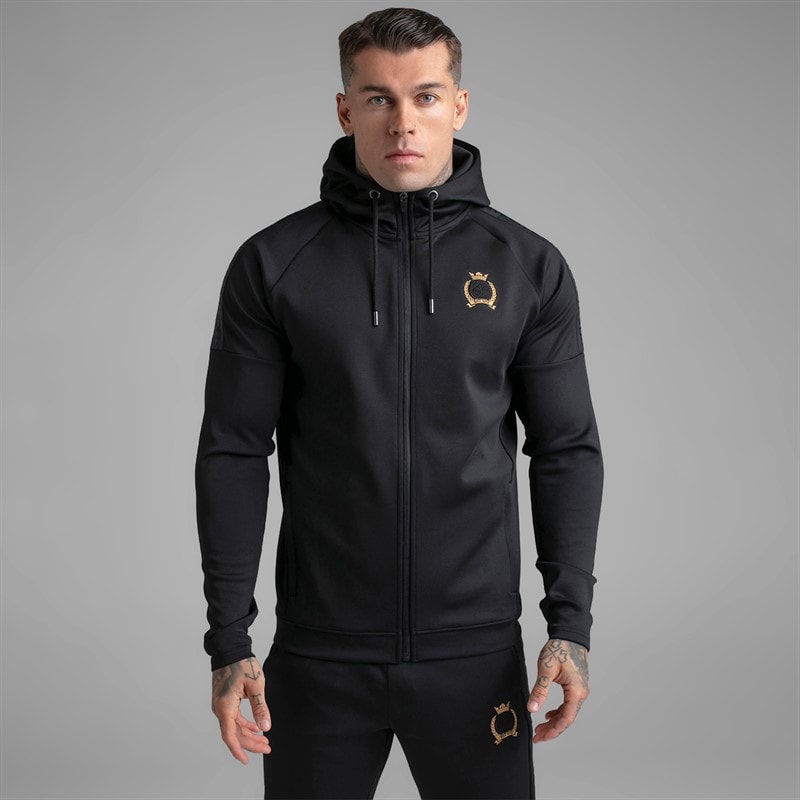 Mens Hoodie And Joggers Set Black - Image 3