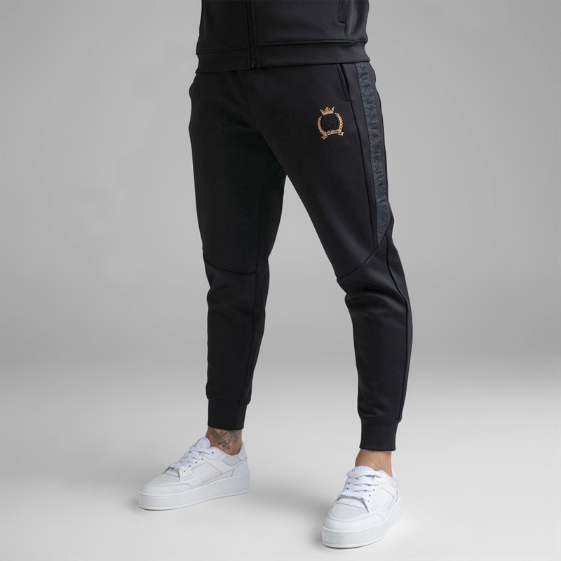 Mens Hoodie And Joggers Set Black - Image 4