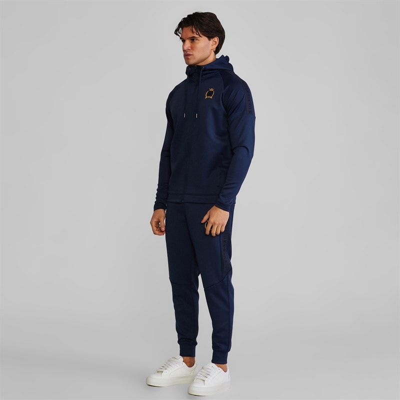Mens Hoodie And Joggers Set Navy - Image 5