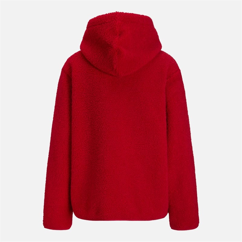 JJXX Vera Teddy Hooded Jacket Scarlet Sage