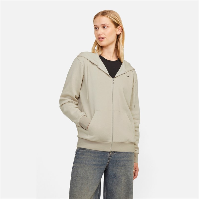 JJXX Womens Abbie Zip Through Hoodie Moonbeam