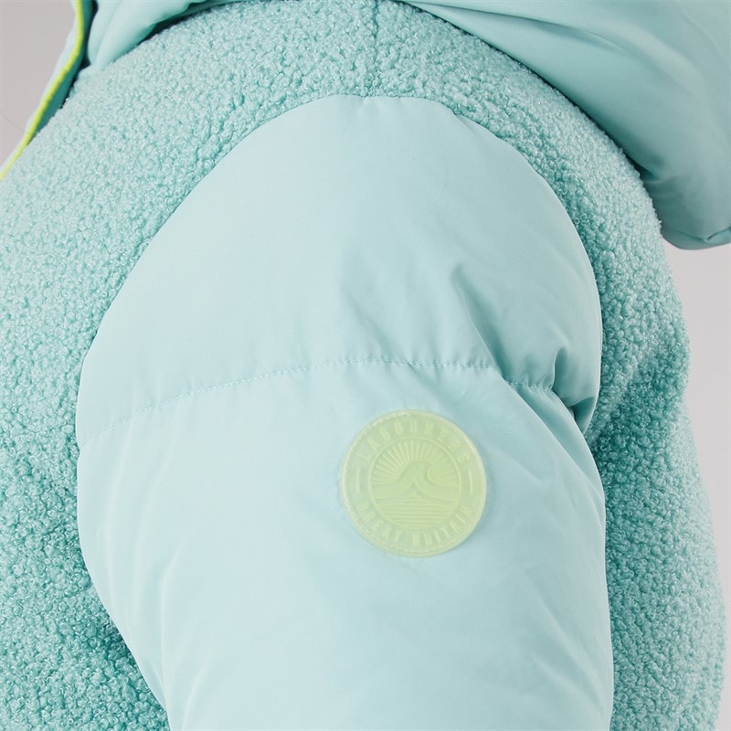 Womens Cornwall Mid Length Puffer Coat Sea Green - Image 5