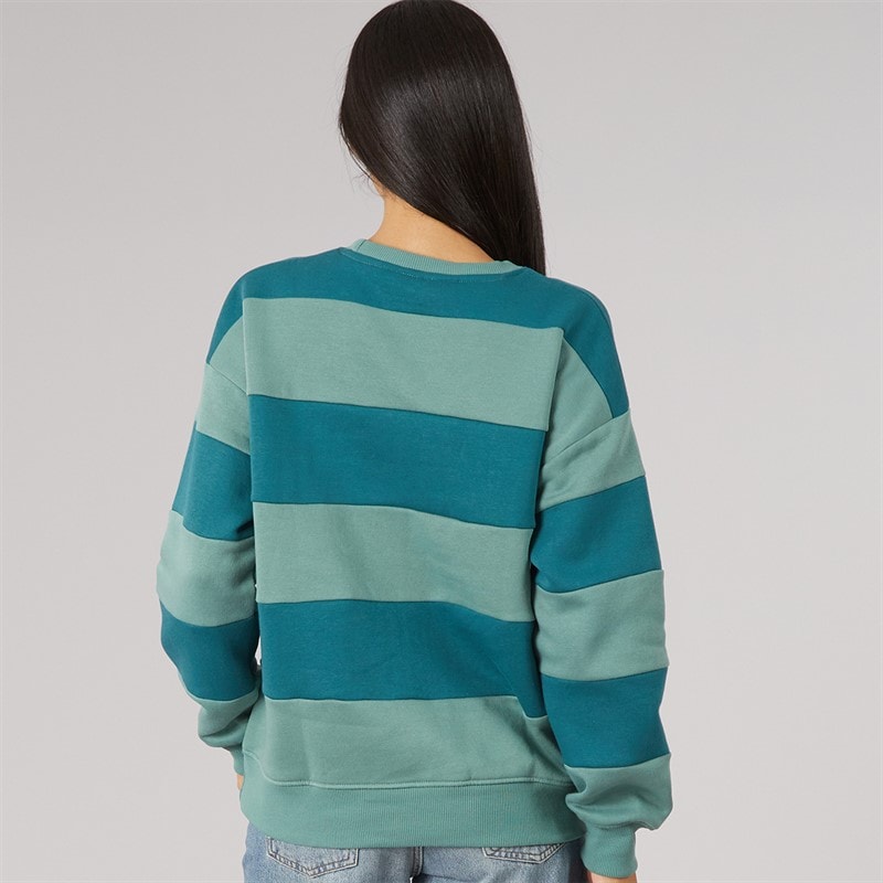 Lagooners Womens Lanark Graphic Sweatshirt Mineral Blue/Dark Sea