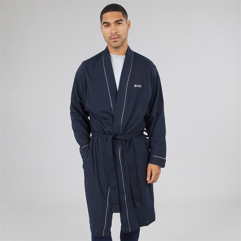 BOSS Mens Xmas Kimono Dark Blue