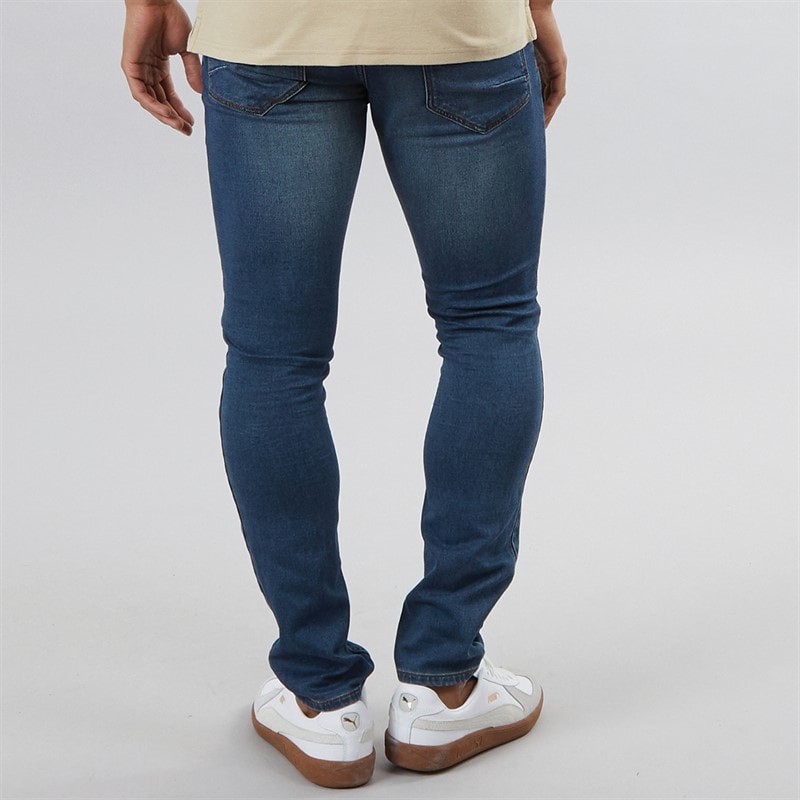 Mens Tulio Hybrid Jeans Middle Blue Denim - Image 2