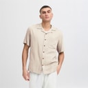 Mens Pablo Short Sleeve Shirt Oatmeal
