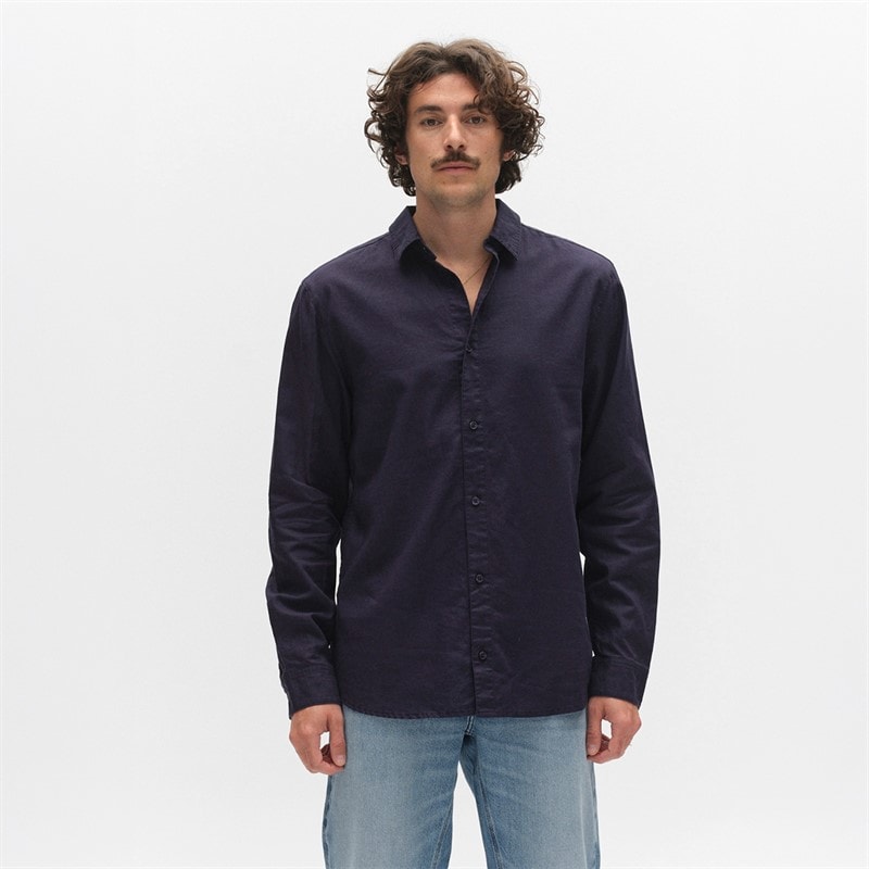 Gabba Mens Sven Long Sleeve Shirt Navy