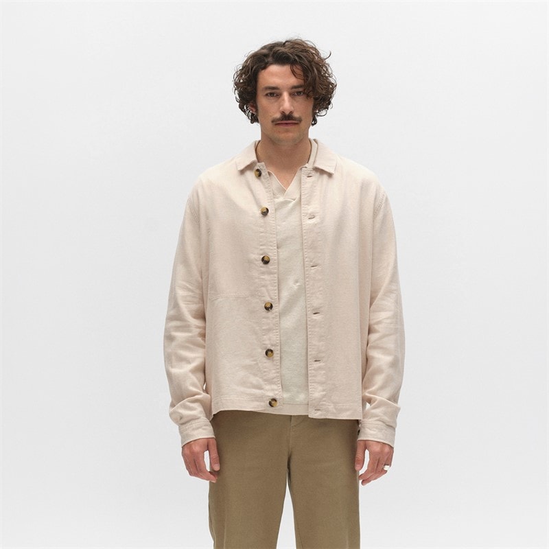 Gabba Mens Peter Lino Overshirt Birch