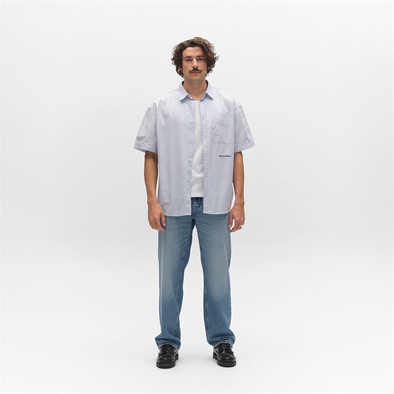 Mens Max Elvis Jeans Mid Blue Denim - Image 2