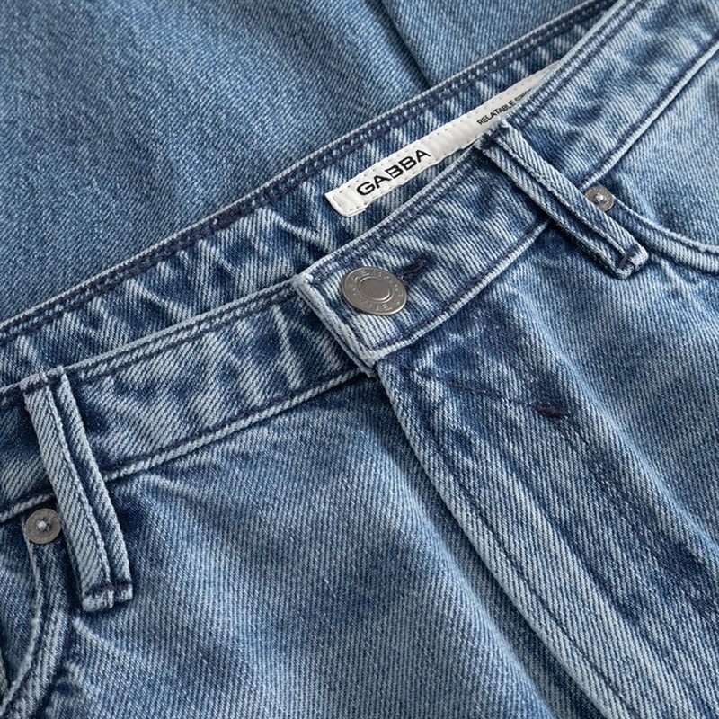 Mens Max Elvis Jeans Mid Blue Denim - Image 5