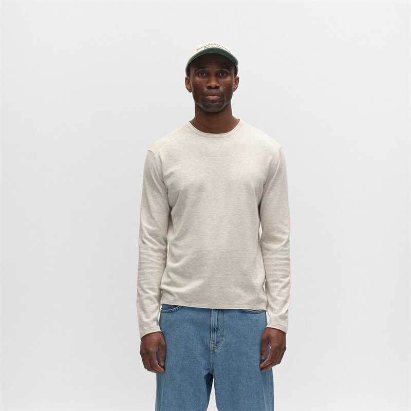 Gabba Mens Lima Knitted Jumpernge Sand Melange