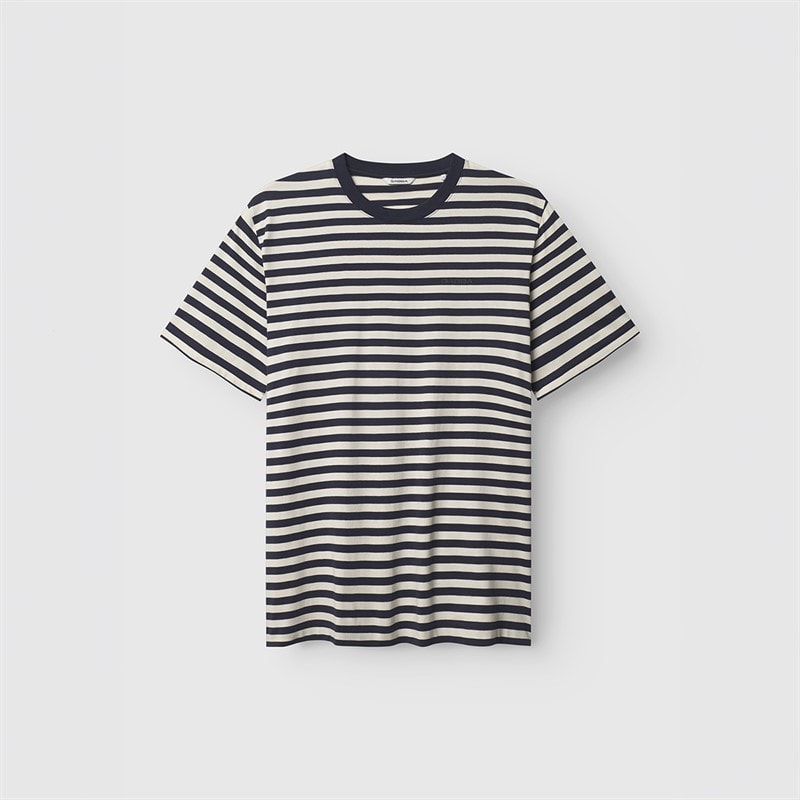 Gabba Mens Dune Stripe T-Shirt Navy Stripe