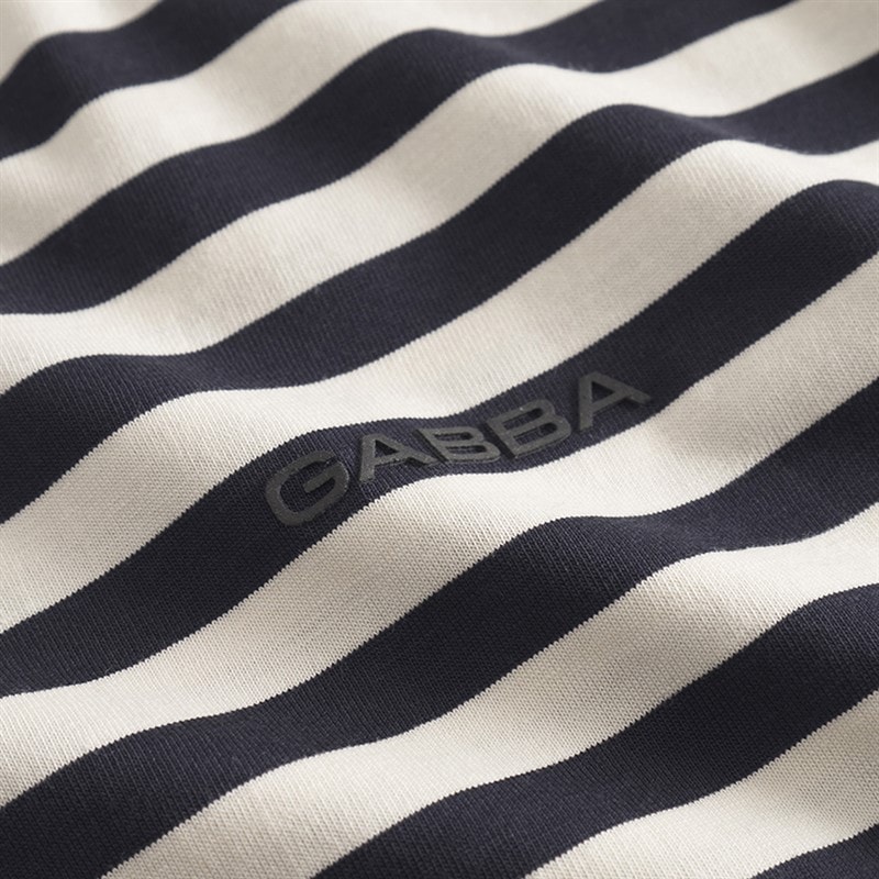 Mens Dune Stripe T-Shirt Navy Stripe - Image 3