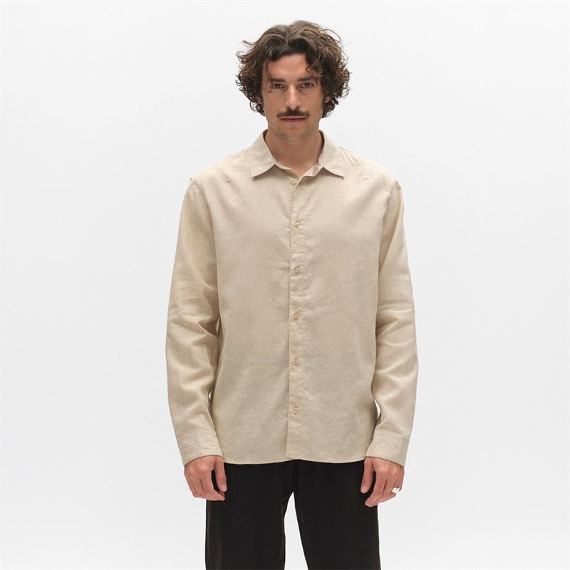 Gabba Mens Sven Long Sleeve Shirt Sand
