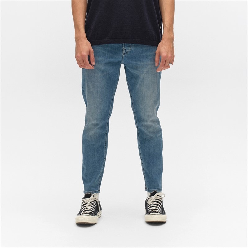 Mens Alex Dhera Cropped Jeans Light. Blue Denim Light Blue Denim - Image 1
