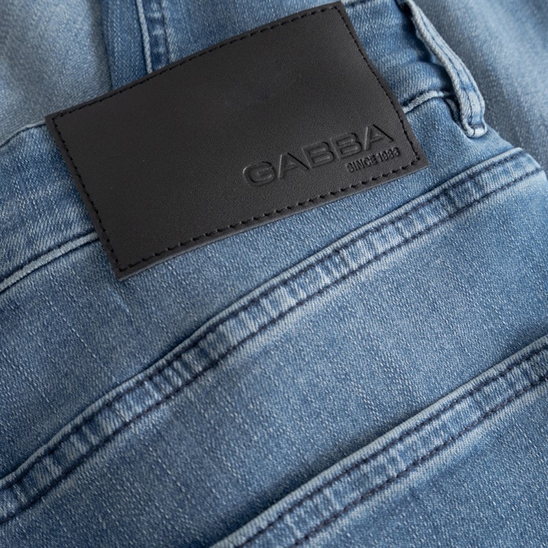 Mens Alex Dhera Cropped Jeans Light. Blue Denim Light Blue Denim - Image 5