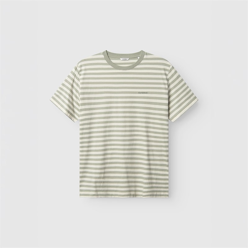 Gabba Mens Dune Stripe T-Shirt Green Stripe
