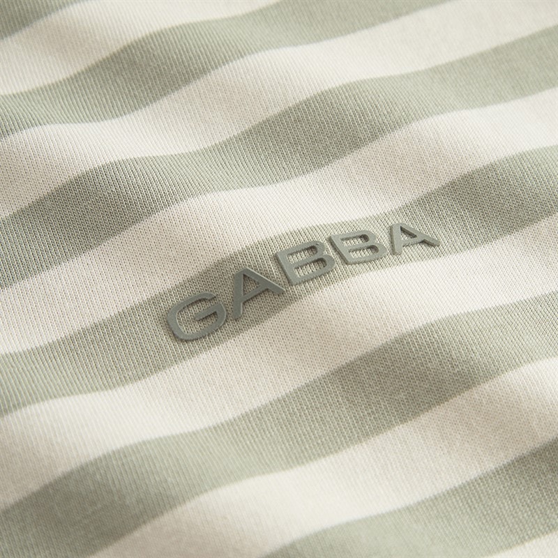 Mens Dune Stripe T-Shirt Green Stripe - Image 3