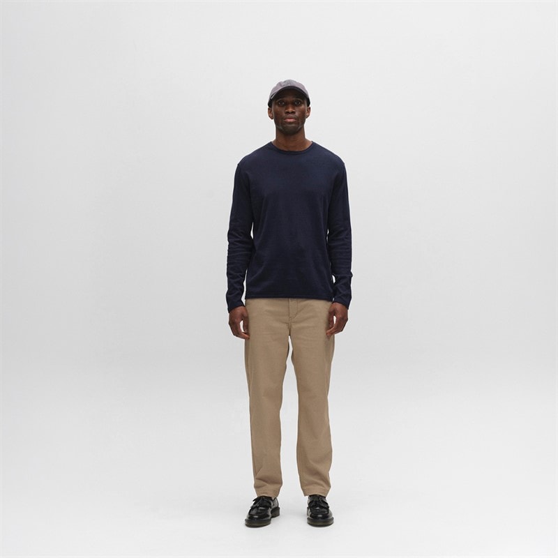 Mens Lima Knitted Jumper Navy - Image 2