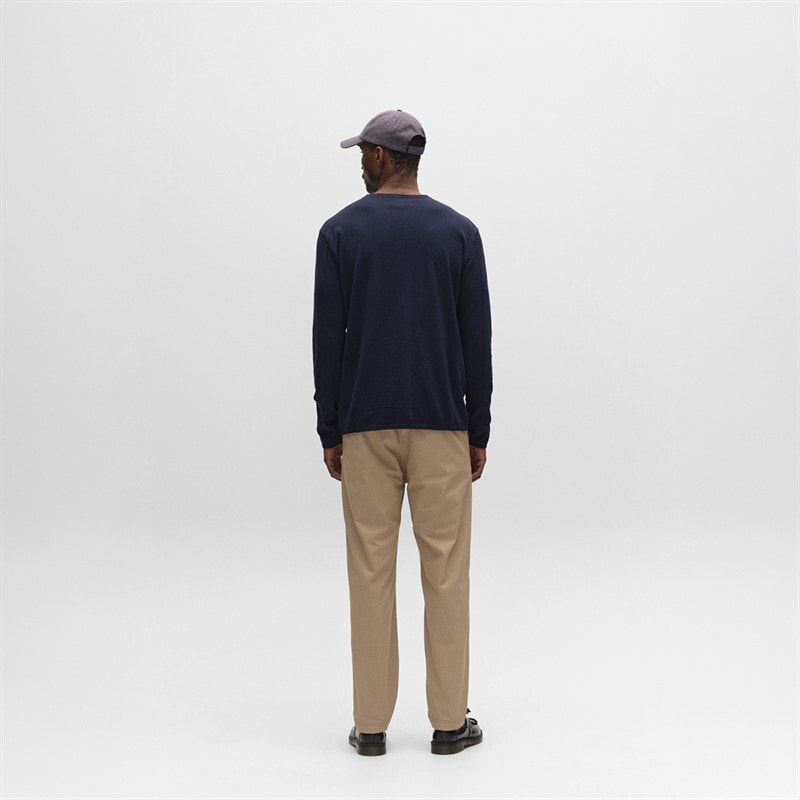 Mens Lima Knitted Jumper Navy - Image 3