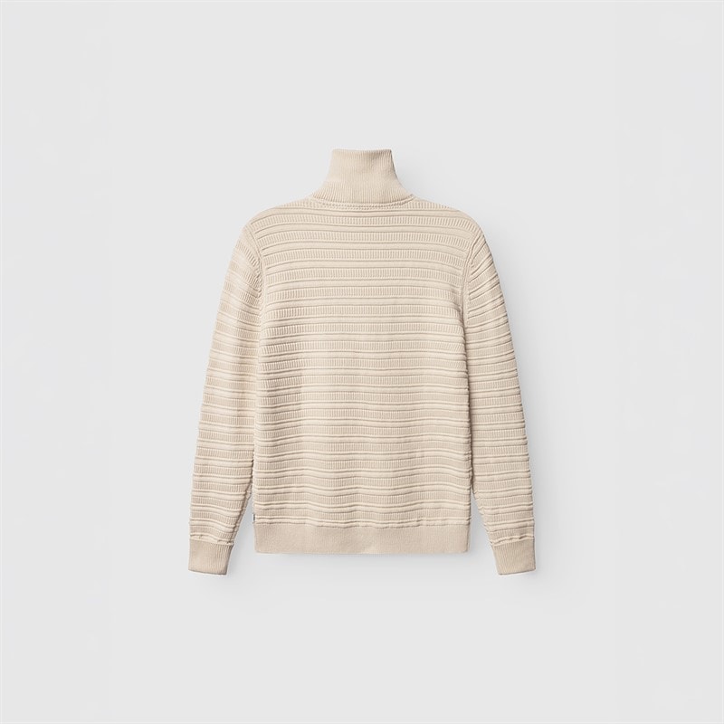 Mens Iwaki Buco Knitted Jumper White Almond - Image 2