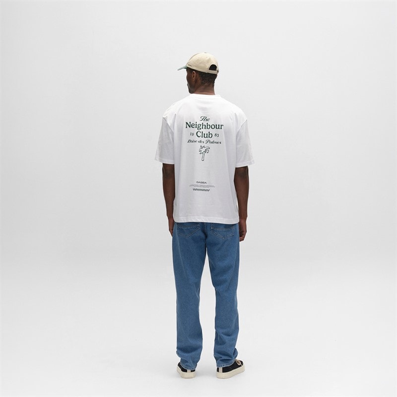 Mens Nigel T-Shirt White - Image 3