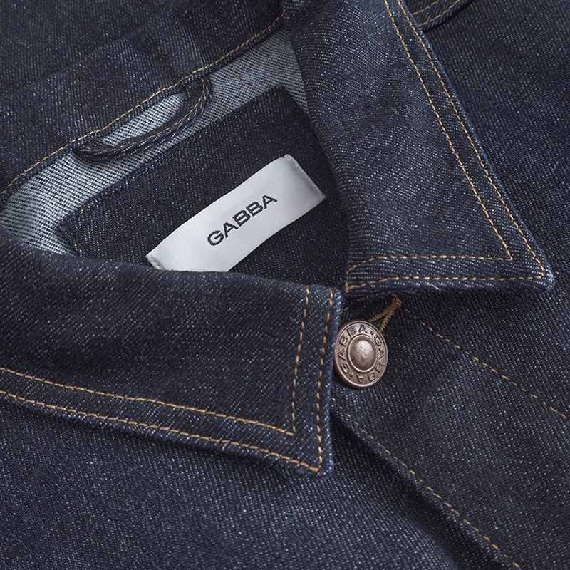 Mens Luca Self Jacket Dark Blue Denim - Image 3